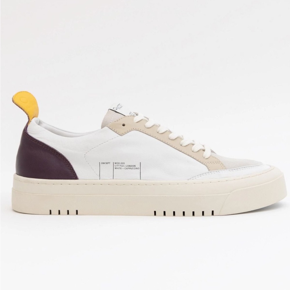 ONCEPT LONDON SHOE - WHITE/CAPPUCCINO